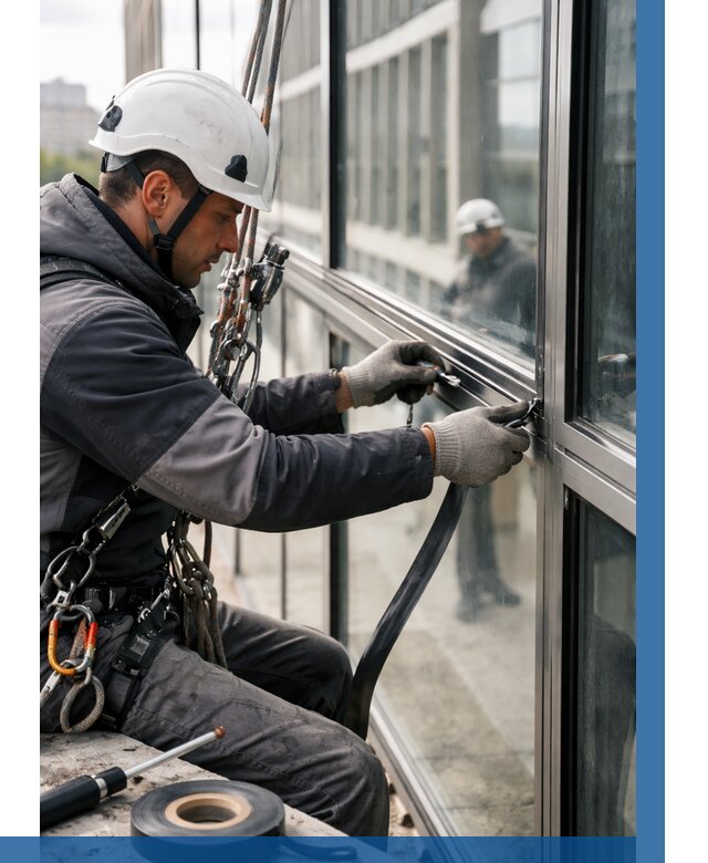 Ремонт витражных конструкций в Магадане от 3578 р. | ВЫСОТНИК-Мгд