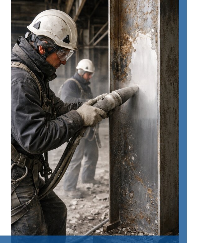 Удаление старой краски с металла в Магадане от 460 р. | ВЫСОТНИК-Мгд