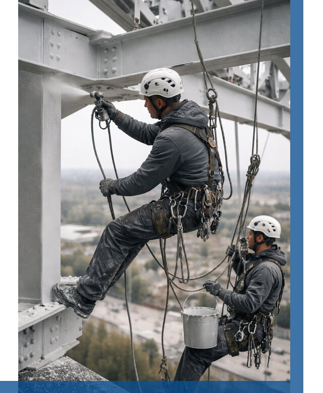 Покраска металлоконструкций на высоте в Магадане 358 р |ВЫСОТНИК-Мгд