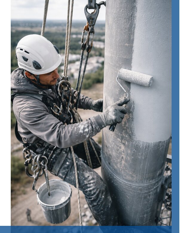 Покраска мачт связи под ключ в Магадане от 869 р. | ВЫСОТНИК-Мгд