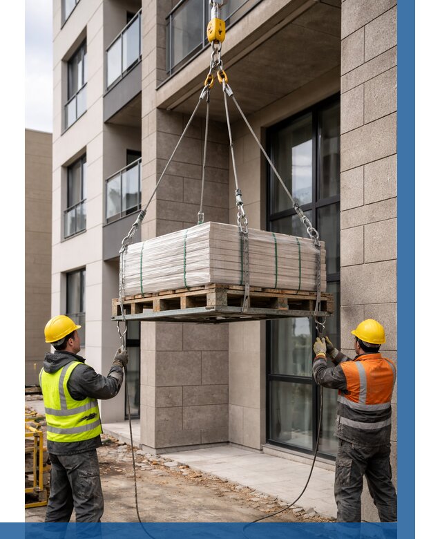 Подъем керамогранита на этаж в Магадане от 3578 р. | ВЫСОТНИК-Мгд