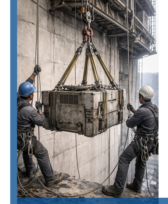 Такелажные работы на высоте, подъем и монтаж грузов в Магадане