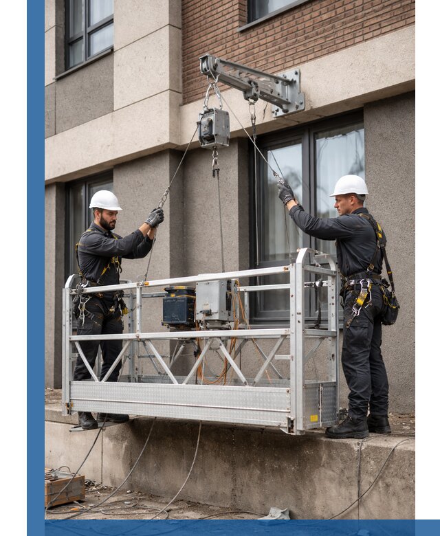 Монтаж и подъем фасадной люльки в Магадане с гарантией безопасности