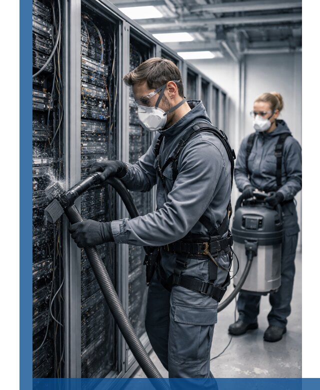 Обеспыливание серверной комнаты в Магадане, профессиональная очистка