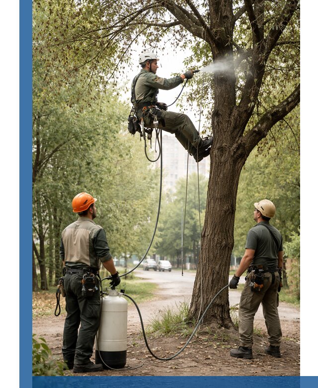 Обработка деревьев от вредителей в Магадане профессиональная защита