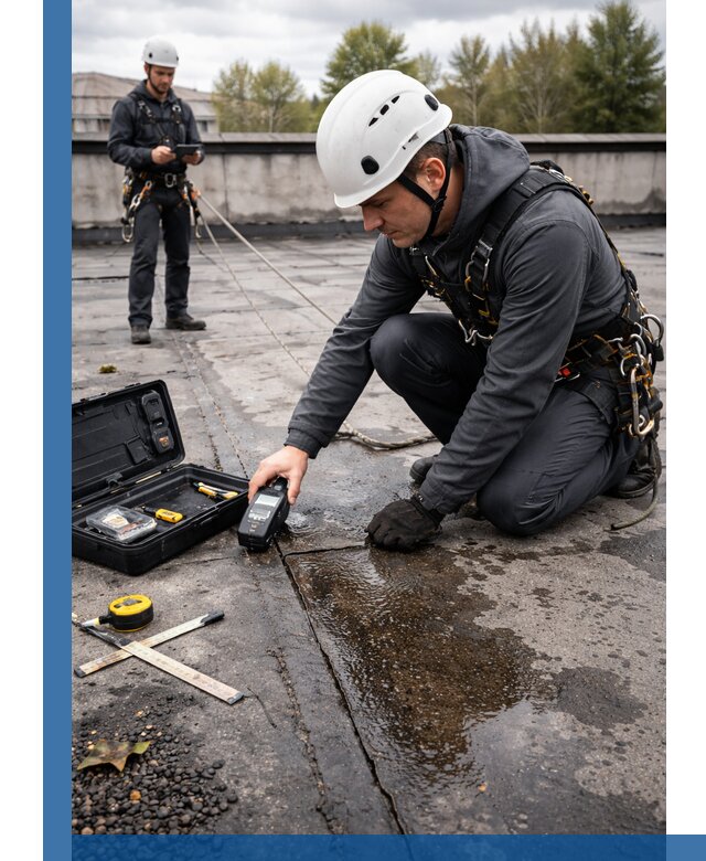 Обследование кровли на протечки и выявление дефектов в Магадане